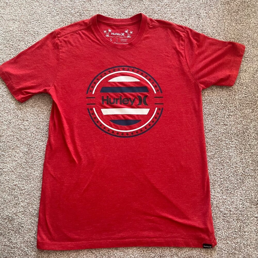 Hurley Everyday Washed Red Graphic T-Shirt S